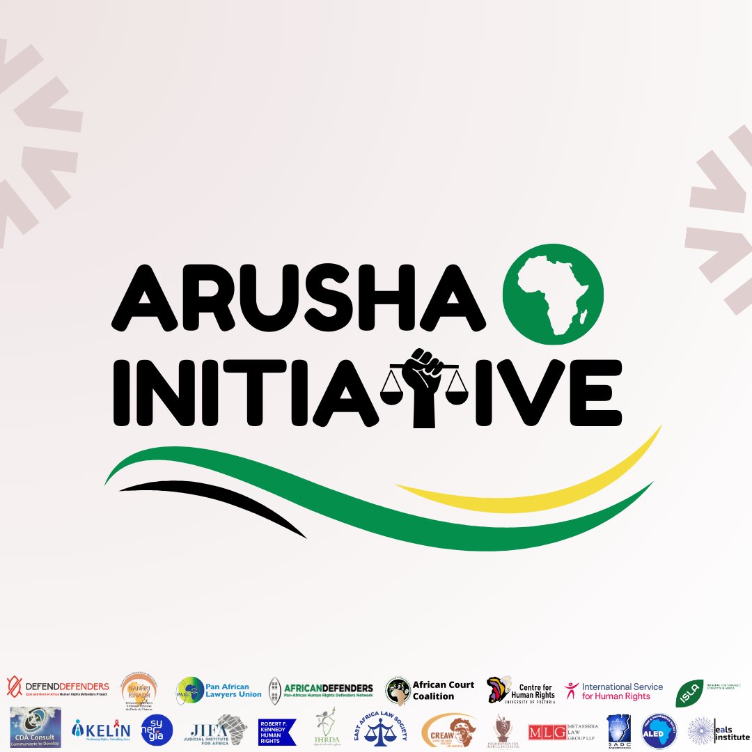 Excited to share the new logo of the #ArushaInitiative. We are excited about this pan-African rights-holders’ movement established to #StrengthenAURightsMechanisms. To join the initiative, click: shorturl.at/jnoS9 Also, follow us here for updates! #AfricasBest