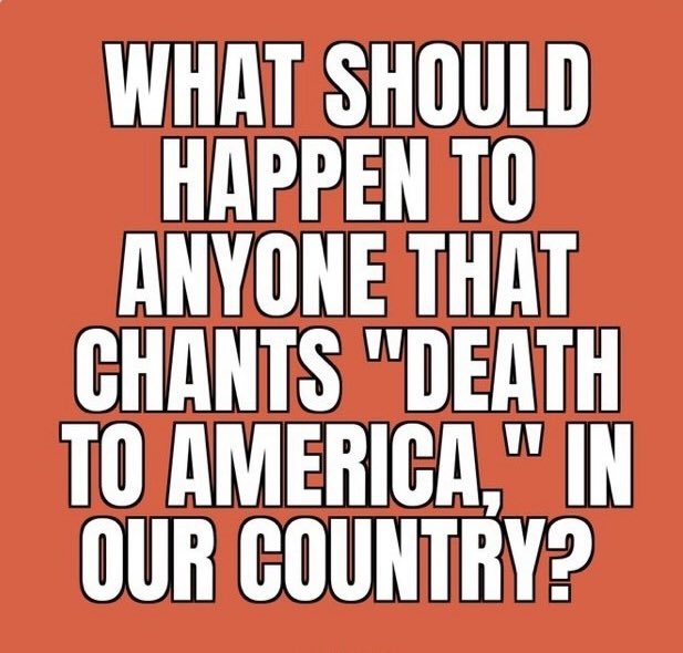 I’ll go first ! Anyone who is in America Threatening death to America?!? Must vanish.