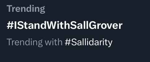 What a beautiful sight.
#IStandWithSallGrover 🇦🇺🇺🇸
#Sallidarity