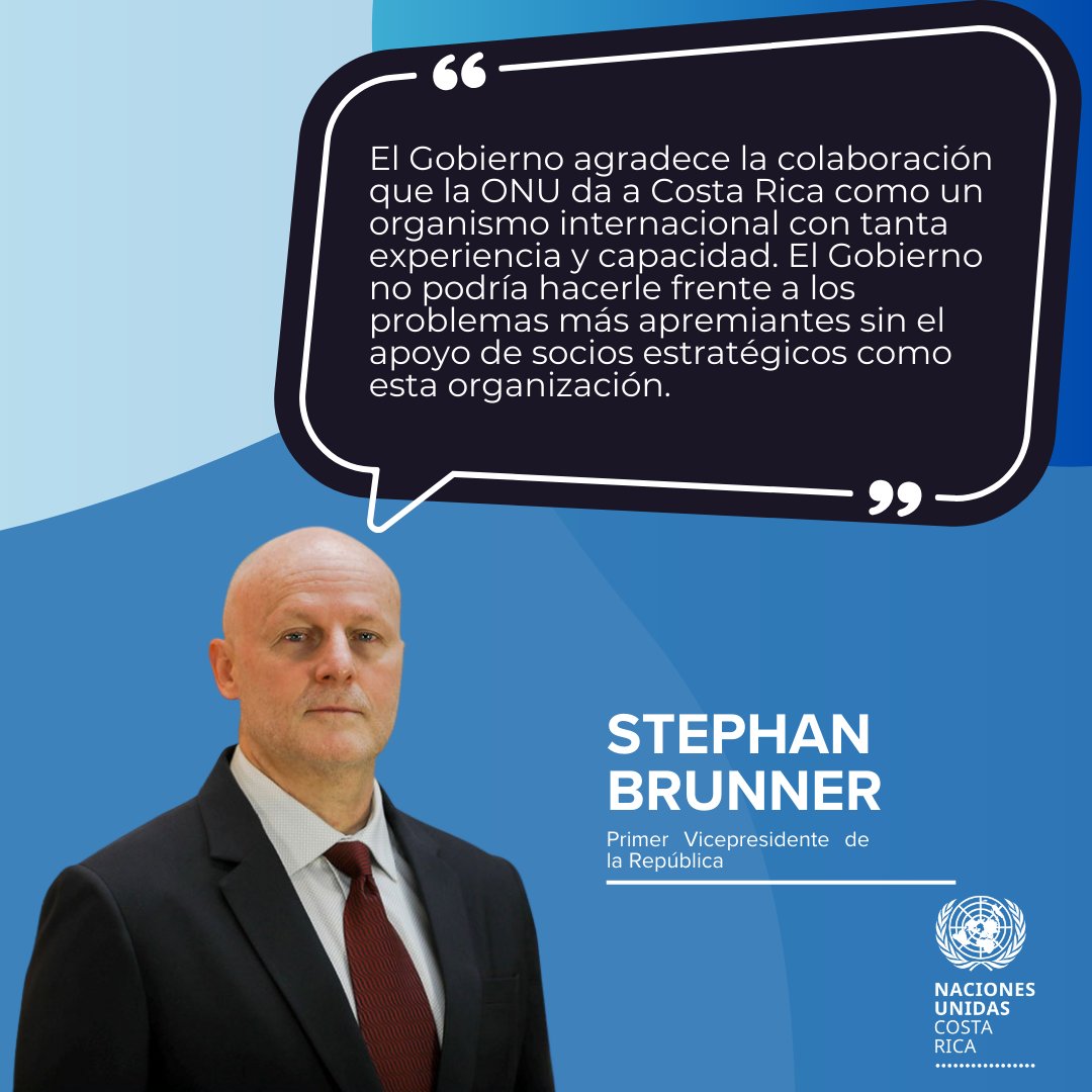 En respuesta @UNCOSTARICA Stephan Brunner, Primer Vicepresidente de @presidenciacr sobre #ResultadosdelTrabajoUNCostaRica: