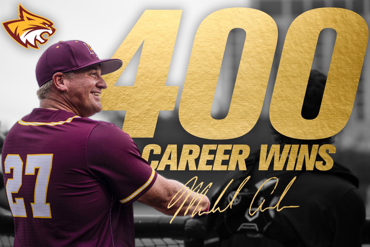 4️⃣0️⃣0️⃣ With today's sweep of rival Gulf Coast, @PRCC_Baseball head coach Michael Avalon has now joined the 400 club in career wins!👏 Since taking over the Wildcats, the skipper is an impressive 285-86 — good enough for an unreal 77% winning percentage!🔥 #RRR🐾