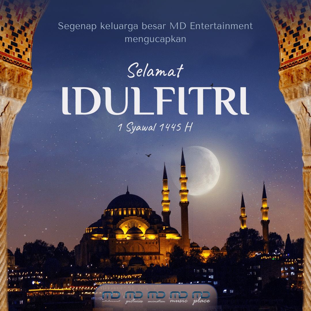 MDEntertainment's tweet photo. Memaafkan dan meminta maaf, keduanya adalah hal mulia yang memperindah hari yang fitri ini. Mari kita jadikan hari ini sebagai momentum kemenangan untuk kita semua.
Selamat Hari Raya Idulfitri 1445 H!
#IdulFitri
#MDPictures
#MDEntertainment
#MDMusic
#MDAnimation https://t.co/HR84Y5SZCe