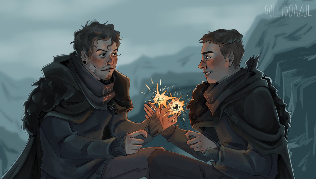 voldsøy he’s teaching him about real fire and inspiration or something #cliqueart #twentyonepilots