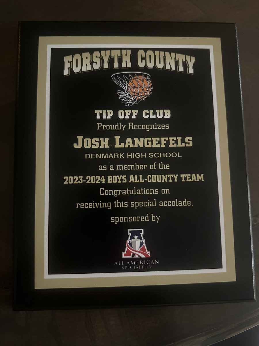 All county baby!! Thank you to all the coaches who voted @forsythcounty