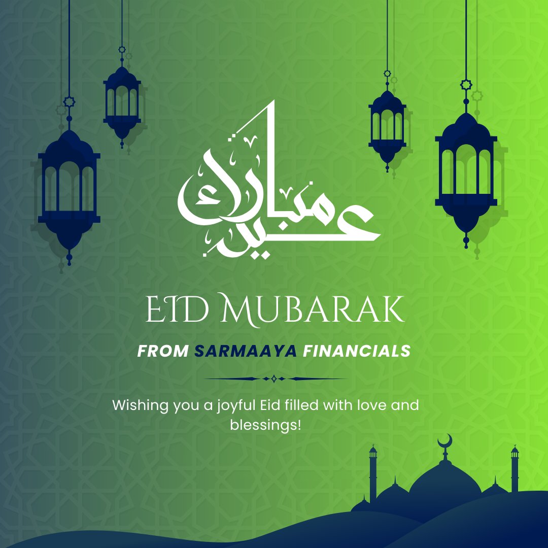 Eid Mubarak: Wishing You Prosperity and Happiness on This Joyous Occasion!

#eidmubarak❤ #sarmaayafinancials #eidmubarak2024