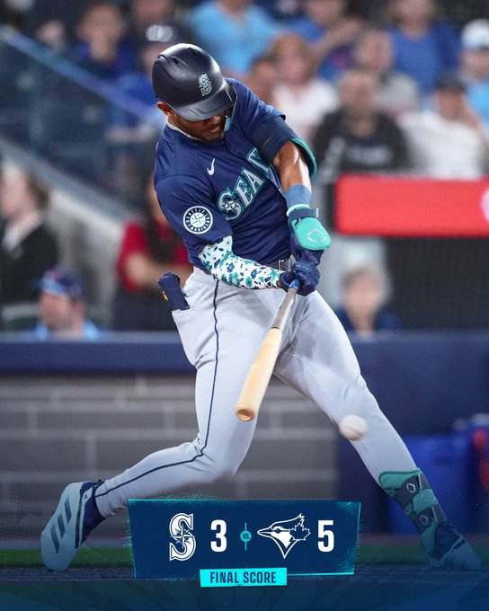 FINAL. Blue Jays 5, Mariners 3