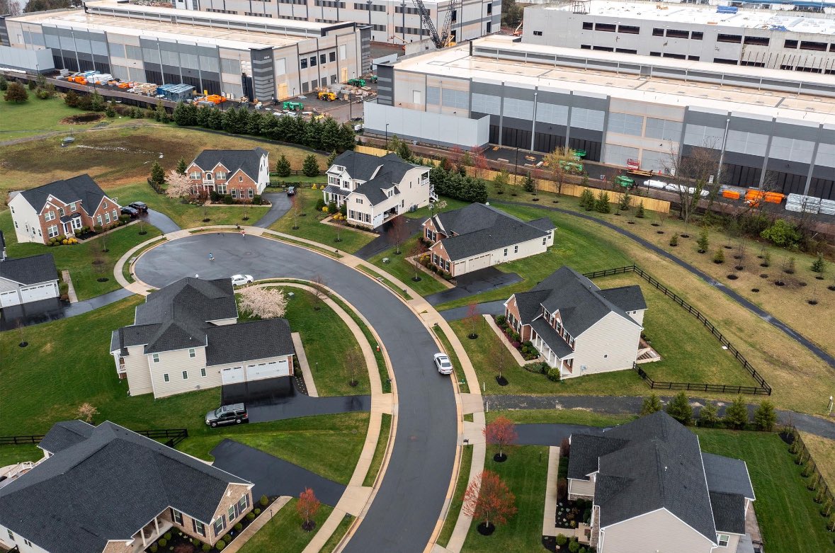 Amazon building a data center right behind homes in Virginia. If you’re going to buy a home next to an empty lot, make sure to do thorough due diligence.