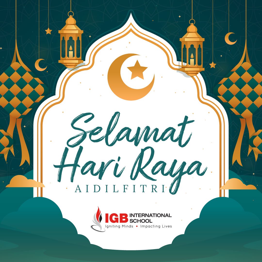 Selamat #HariRaya from #IGBIS! May you be filled with joy, love and blessings this #Eid celebration.