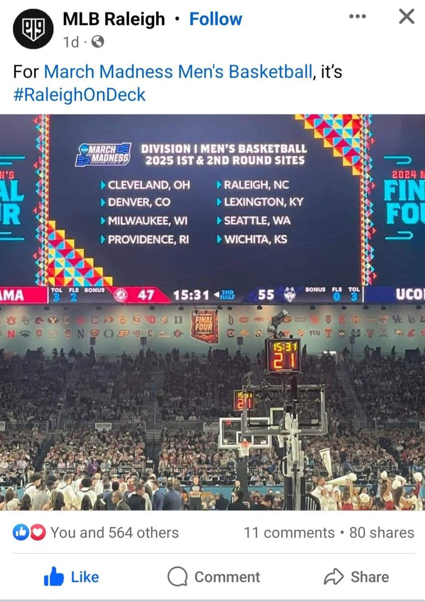 ayeee..lets go Raleigh!!!! #2025 #drivefor6 #NCAATournament