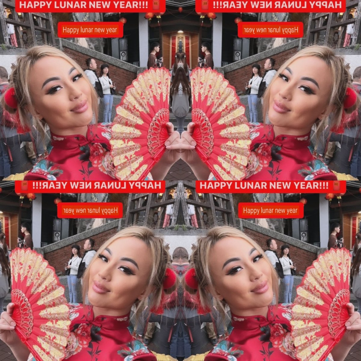 Miss Kazumi (@kazumiverse, @kazumisworld,& @normiekazumi). 🙂💗🇺🇸🐲 #Kazumi #MirrorMirror #HappyLunarNewYear #HappyLunarNewYear2024 #LunarNewYear #LunarNewYear2024 #TheYearOfTheDragon #HappyNewYear #HappyNewYear2024 #Dragon #BlondeTuesday