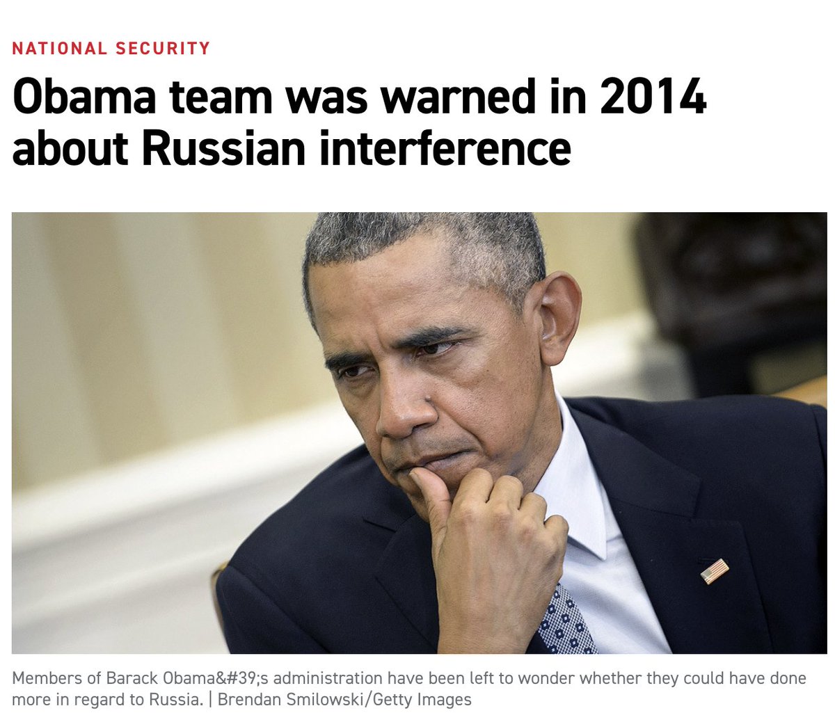 According to this Washington Post article, Russia’s 'efforts to interfere in the U.S. political system first became evident in the run-up to the 2016 presidential elections.' That's just...embarrassingly untrue. These people really want us to believe that history began in 2016.
