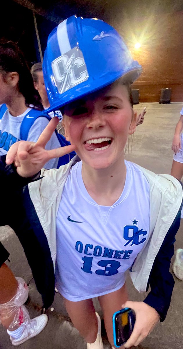 @SoccerOc 🪖HARDHAT PLAYER OF THE GAME- KATE WALKER 💙💪🏽 She never stopped running Tonight and scored the game tying Goal late. @OCHS_Athletics