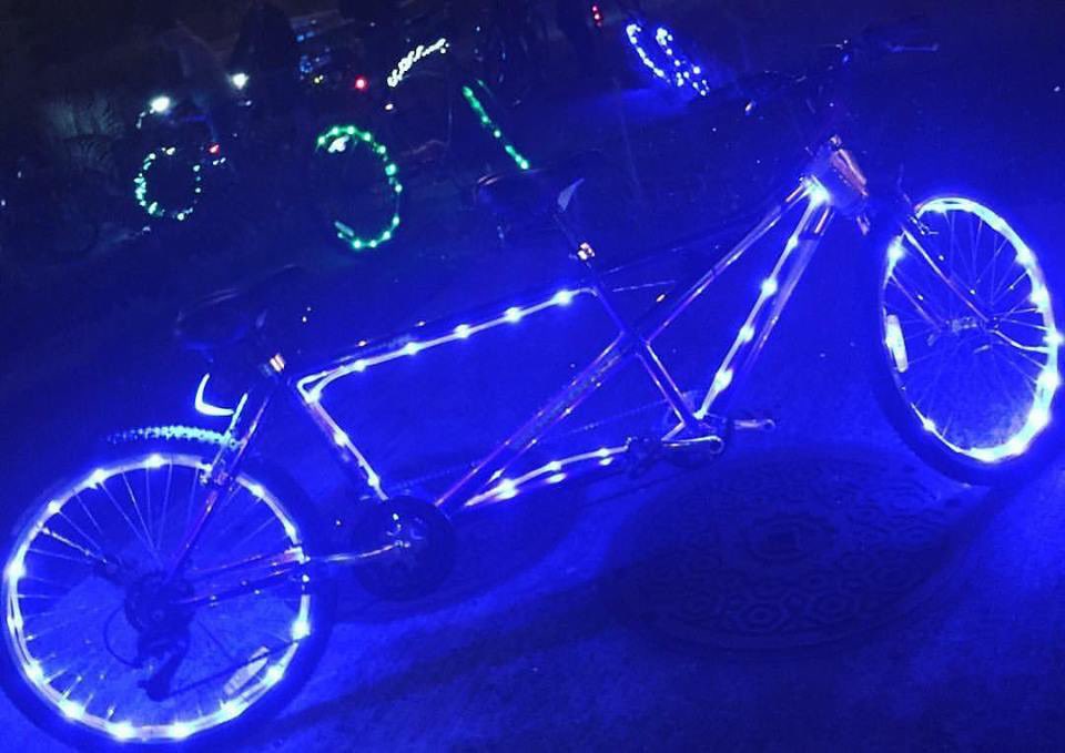This Friday! Our April Light-Up Ride meets 7:00 p.m., rolls 7:30 from Grove PATH Plaza. Shortish: 10 miles, heading south and west within JC then back to Grove. This ride has an optional theme: Embracing Neurodiversity; you can express that however you choose! 1/2