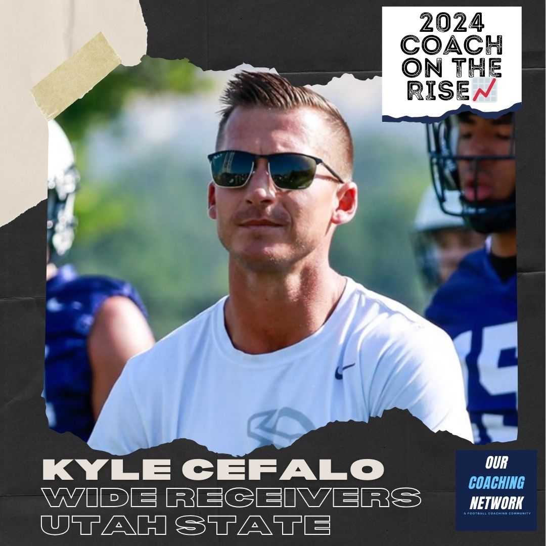 🏈G5 Coach on The Rise📈 @USUFootball Co-Offensive Coordinator & Wide Receivers Coach @kcef35 is one of the Top Offensive Coaches in CFB ✅ And he is a 2024 Our Coaching Network Top G5 Coach on the Rise📈 G5 Coach on The Rise🧵👇