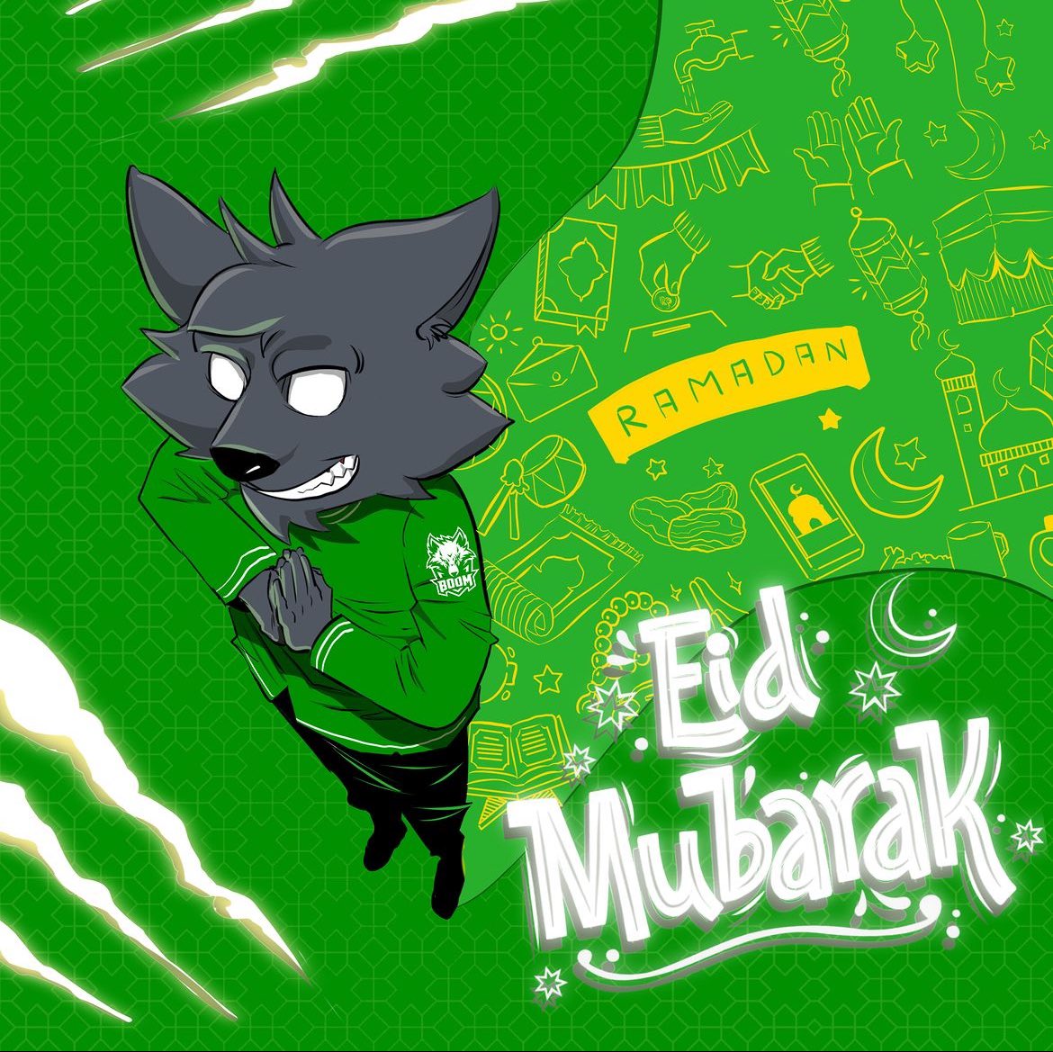 BOOM Esports wishes everyone Eid Mubarak! May this joyous day bring you peace, prosperity and blessings! ❤️🙏