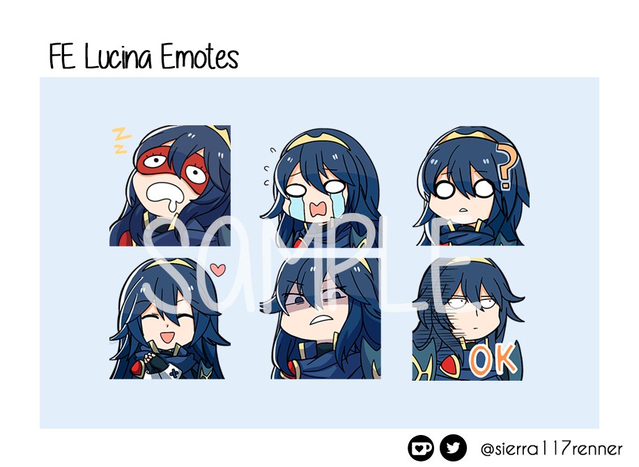 Btw people. if someone feels interested, I am selling Lucina emotes :3 ✨ ($3USD the entire pack) #fireemblem ko-fi.com/s/f84427bf61