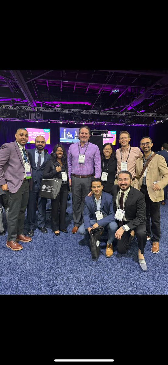 #ACC24 was a huge success for KU CV medicine We were well represented We are proud of our jeopardy team & multiple presenters - faculty & fellows inclusive Our customary hangout session was everything! We were happy to reconnect with our old graduates See you in ACC25!