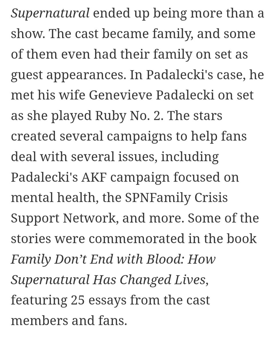 These bits of the CBR article with Jared made me particularly happy 😊 (link in previous tweet) #SPNFamily