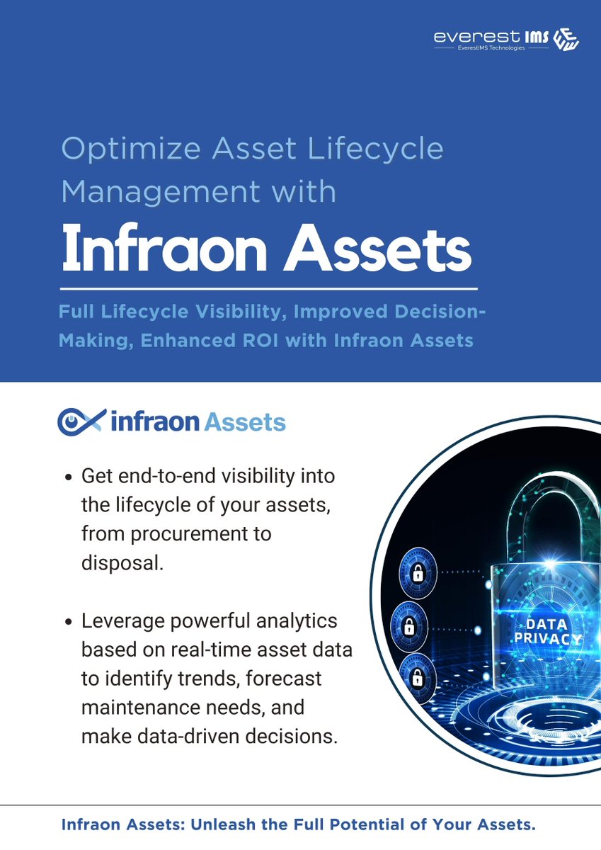 Infraon Assets - The complete asset management platform with an integrated source of truth

When it comes to your software assets, Infraon Assets drives software asset lifecycle efficiency.

Learn more here: everestims.com/products/infra…

#itassets #itassetmanagement