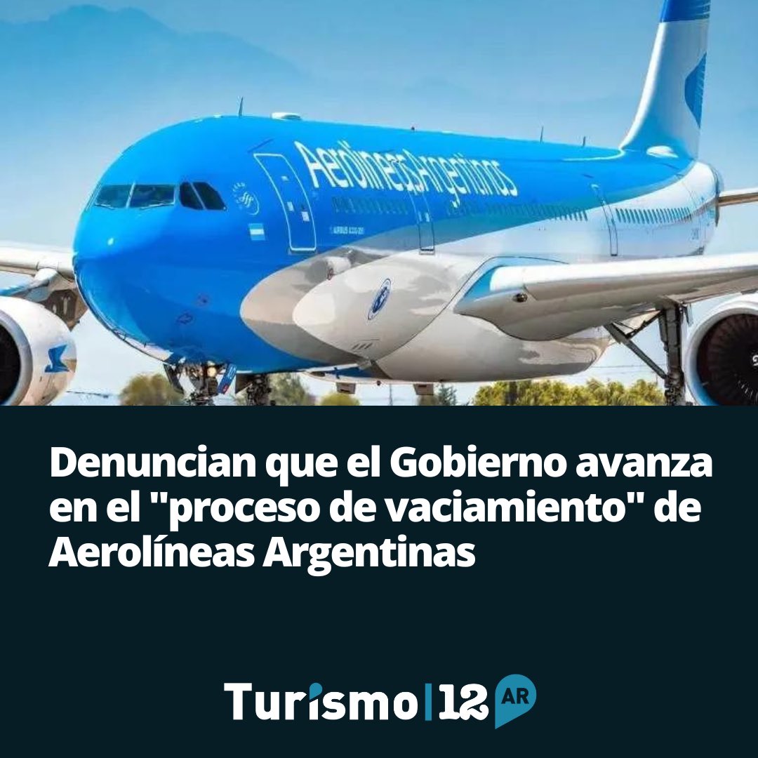 Turismo12A's tweet photo. Gremios aeronáuticos alertan sobre el desmantelamiento de Aerolíneas Argentinas. Cancelación de ruta a Nueva York es parte del plan para reducir su presencia. #AerolíneasArgentinas #Desmantelamiento

https://t.co/KffpC7g8Cc https://t.co/vxXR8ZMFGq