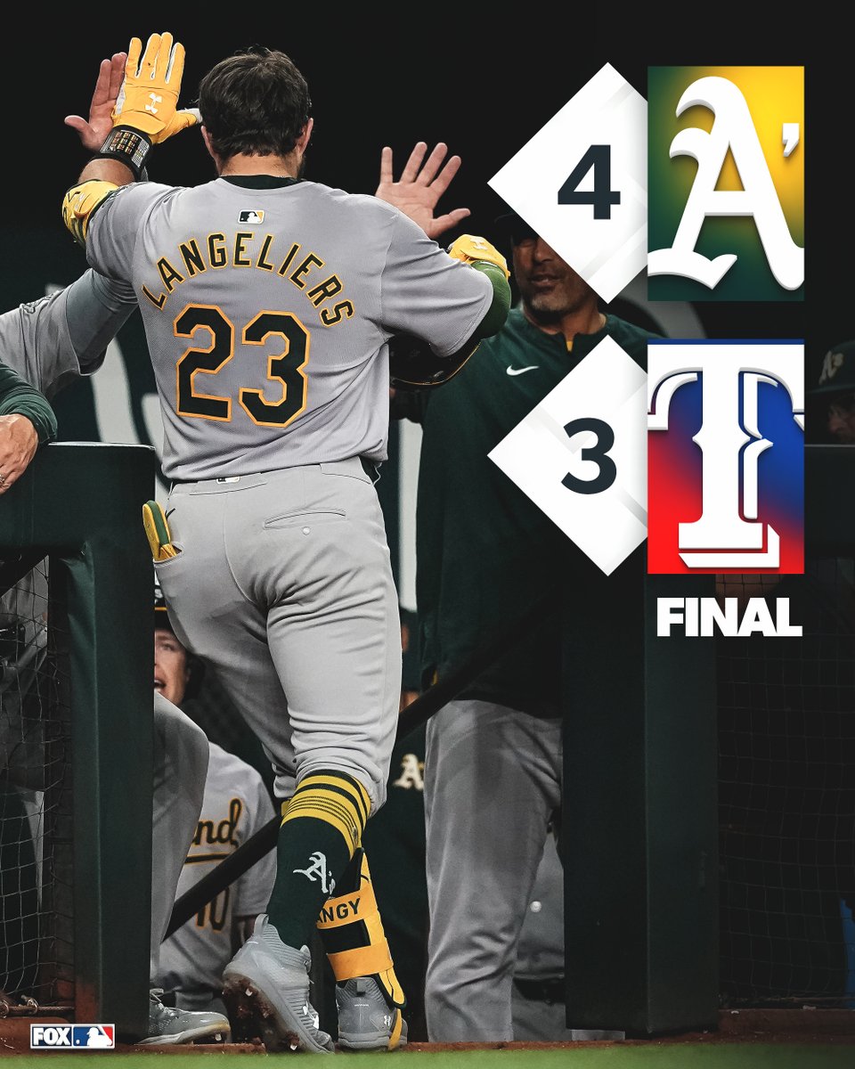 A 3-homer night for Shea Langeliers propels the A's to victory over the Rangers 🔥🔥🔥