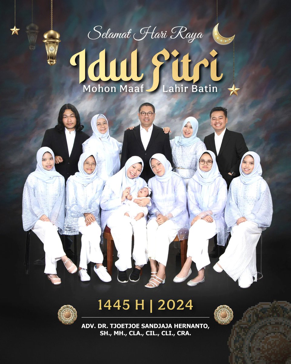 Selamat Idul Fitri 1445 H
Mohon Maaf Lahir Batin

Adv. Dr. Tjoetjoe Sandjaja Hernanto