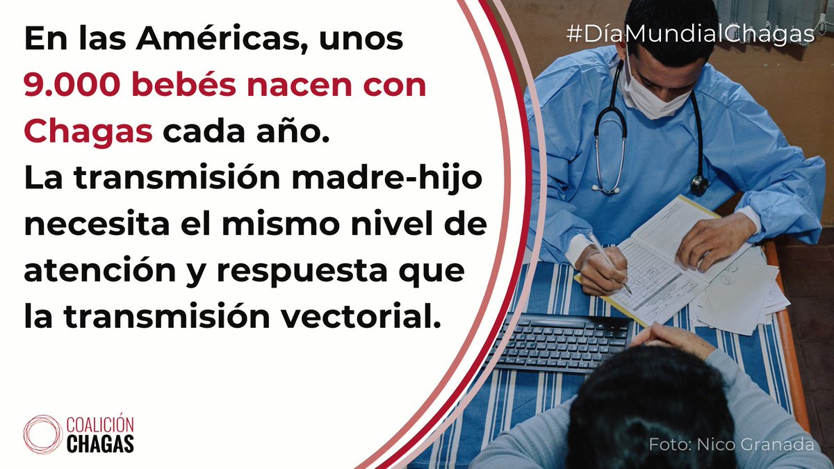 📢Este #14A, #DíaMundialChagas, aboguemos por una  #DetecciónTemprana para que no haya  #NingúnBebéConChagas

#BeatNTDs #Agenda2030 #AtenciónContinuada #AtenciónPrimaria