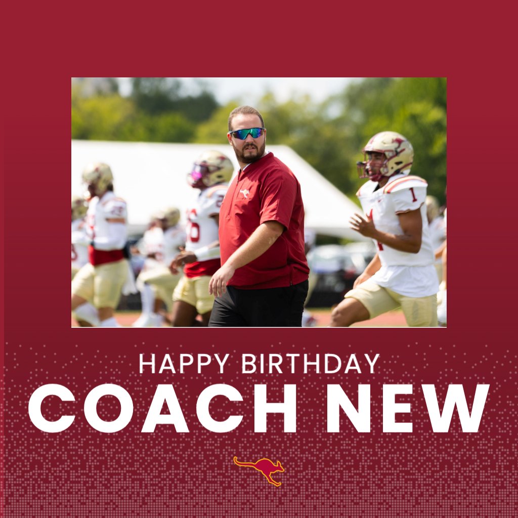 Sending out a Happy Birthday shout to our linebackers coach, Coach New! #FPE #RSP
