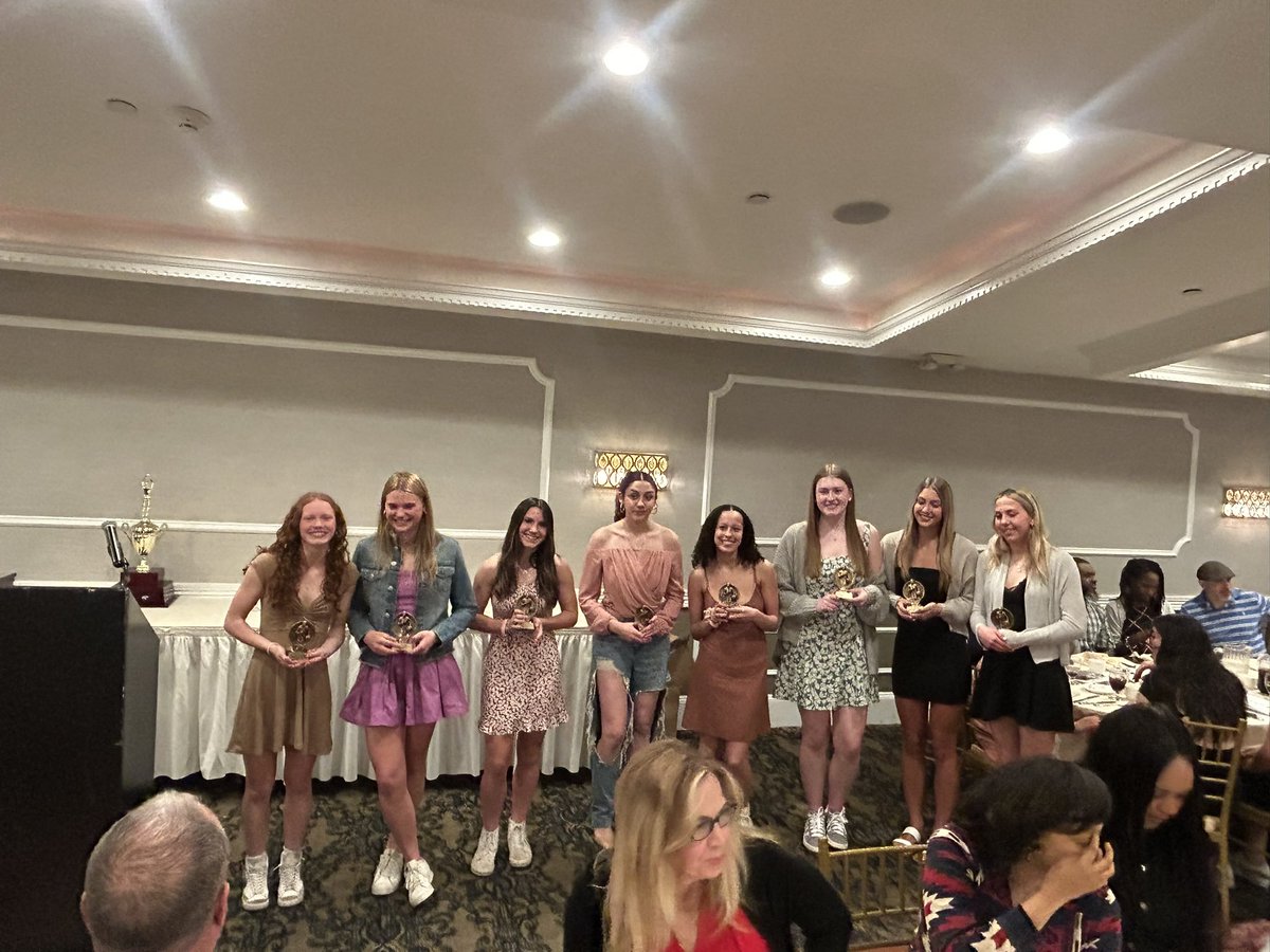 Honoring  Cara’s tremendous accomplishments at the All Section, All Conference dinner. Congratulations, #5! You’ve earned all this and more! #proudcoach! <a href="/CaraDrapala/">Cara Drapala</a>