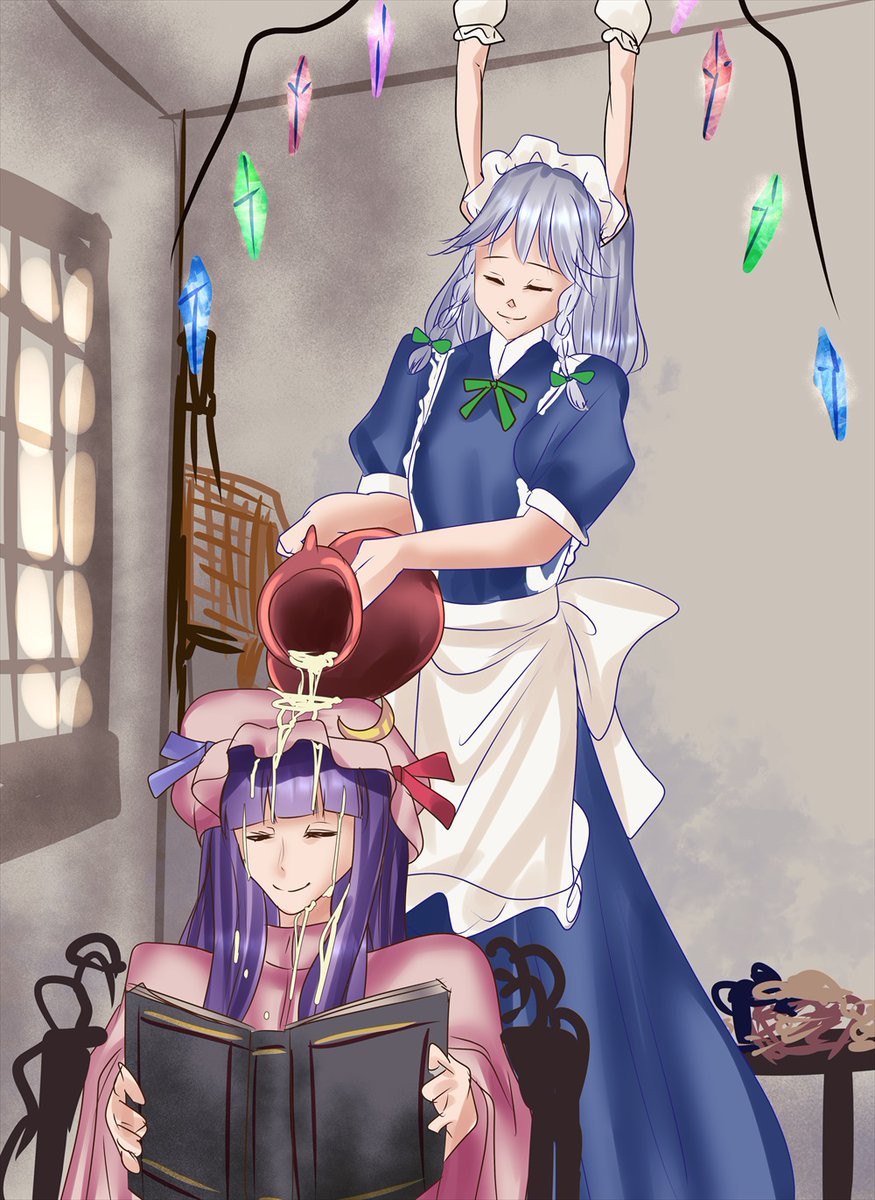 何にでも牛乳を注ぐ咲夜 