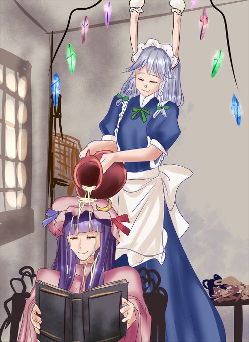 何にでも牛乳を注ぐ咲夜 