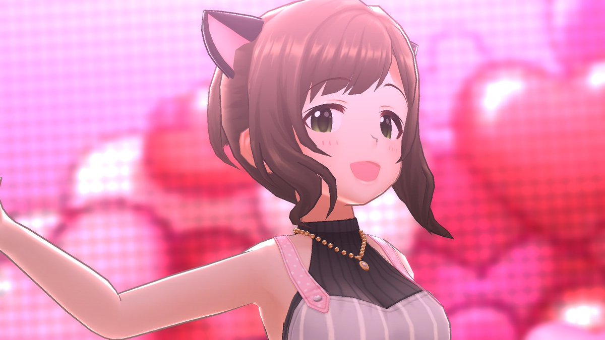 #デレステスクショお昼の1枚
#前川みく
「きゅん・きゅん・まっくす」