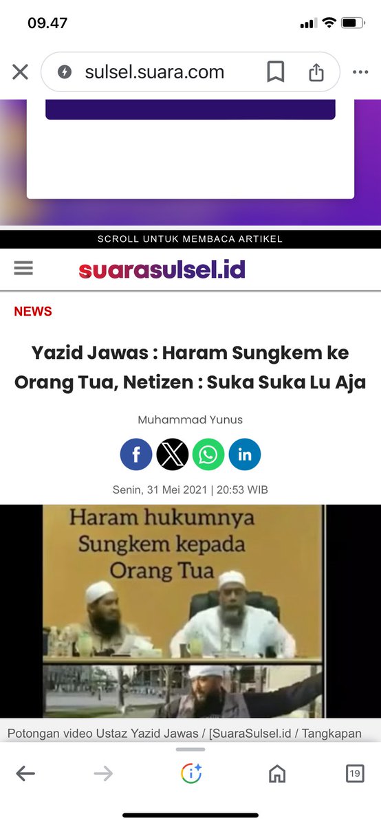 Sungkem ke orangtua itu tanda hormat, bukan menyembah. Jadi hukumnya sangat boleh. Iblis saja diperintah sujud pada Nabi Adam. Dan bukan berarti Iblis diperintah menyembah Nabi Adam, tapi sujud hormat. Simpel banget kan?…