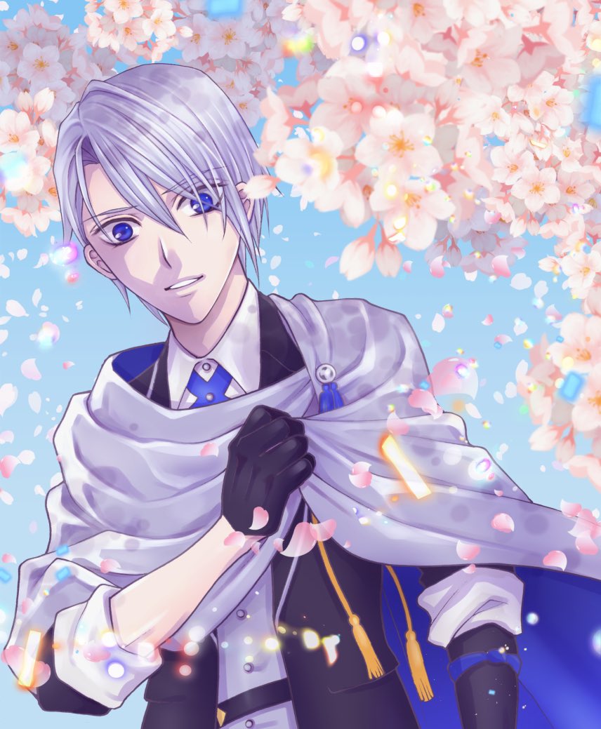 「散る桜を惜しむ長義くん#刀剣乱舞 」|K2OFFICE次はスパコミ！のイラスト