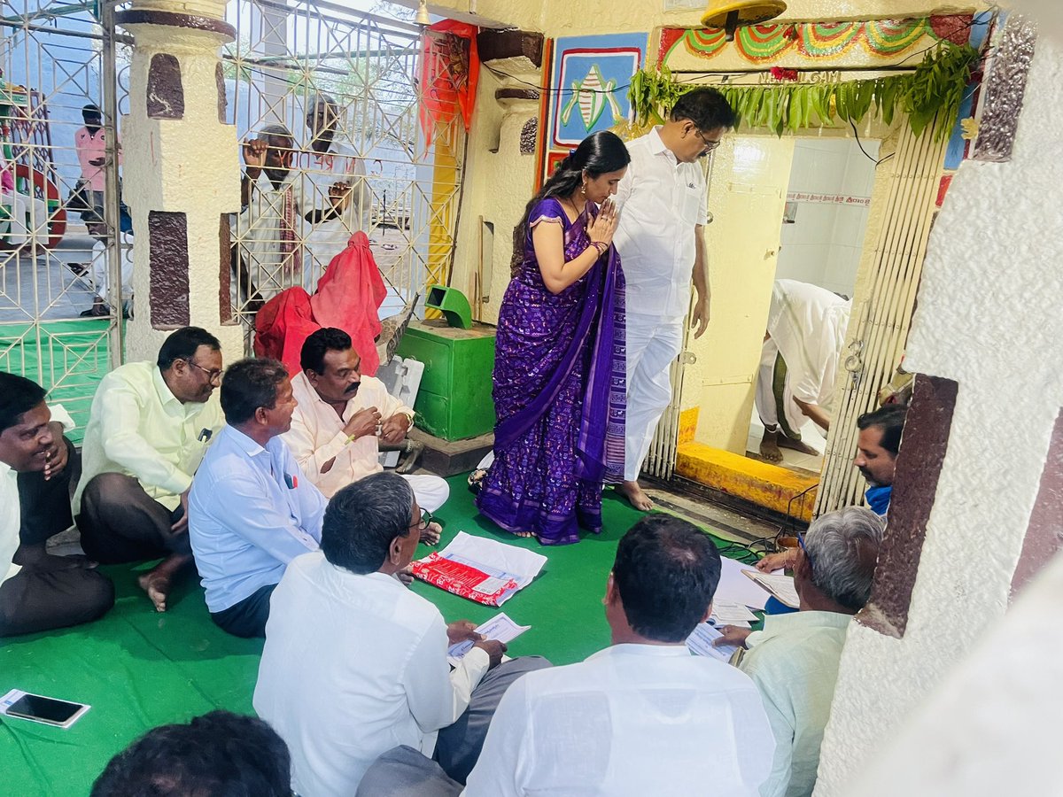 *Participated in the Ugadi Panchanga shravanam hearing in our village Ramalayam and in hanuman Temple,later Sri Sita Ramula Kalyana patrika was handed over by the committee and villagers for the upcoming
 #Sriramnavami