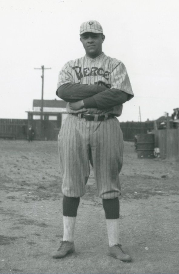 April 10, 1924, Harold 'Yellowhorse' Morris is signed by the Kansas City Monarchs of the Negro National League and will leave for Kansas City on April 11. Formerly of the Pierce Colored Giants of Oakland, California, Morris went 18-4 in 1923. NLBalive.com