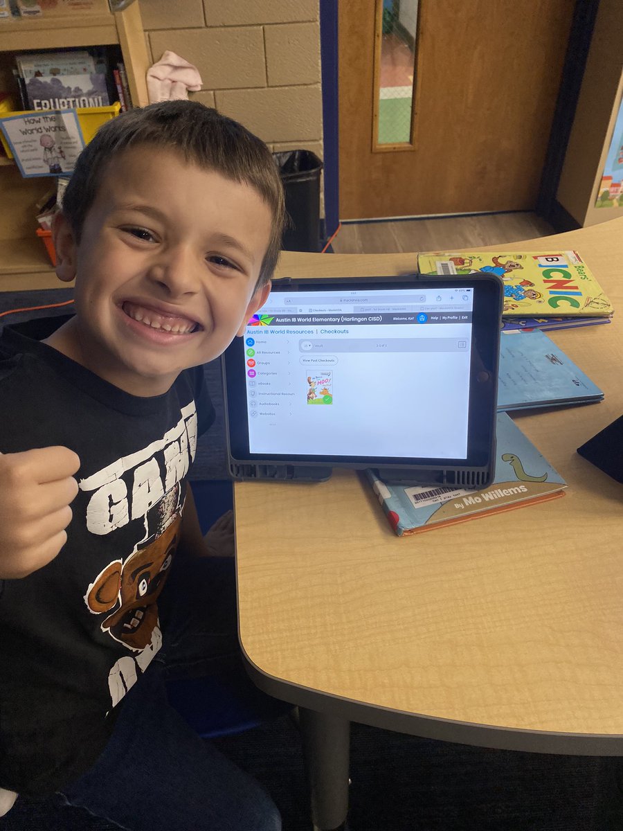 Getting ready for our Earth Day project with a quick <a href="/vooks/">Vooks</a> read aloud &amp; <a href="/MackinVIA/">MackinVIA</a> checkouts with my Austin Knights #HCISDLibraries #PYP #PYPLibrarian #SharingthePlanet
