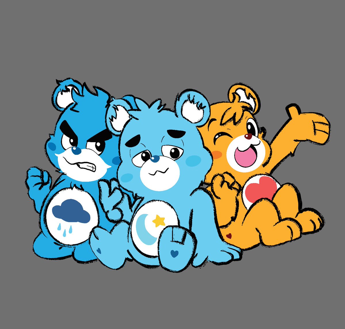 It's been awhile but I've drawn somethin' meet the Care Bears #CareBears