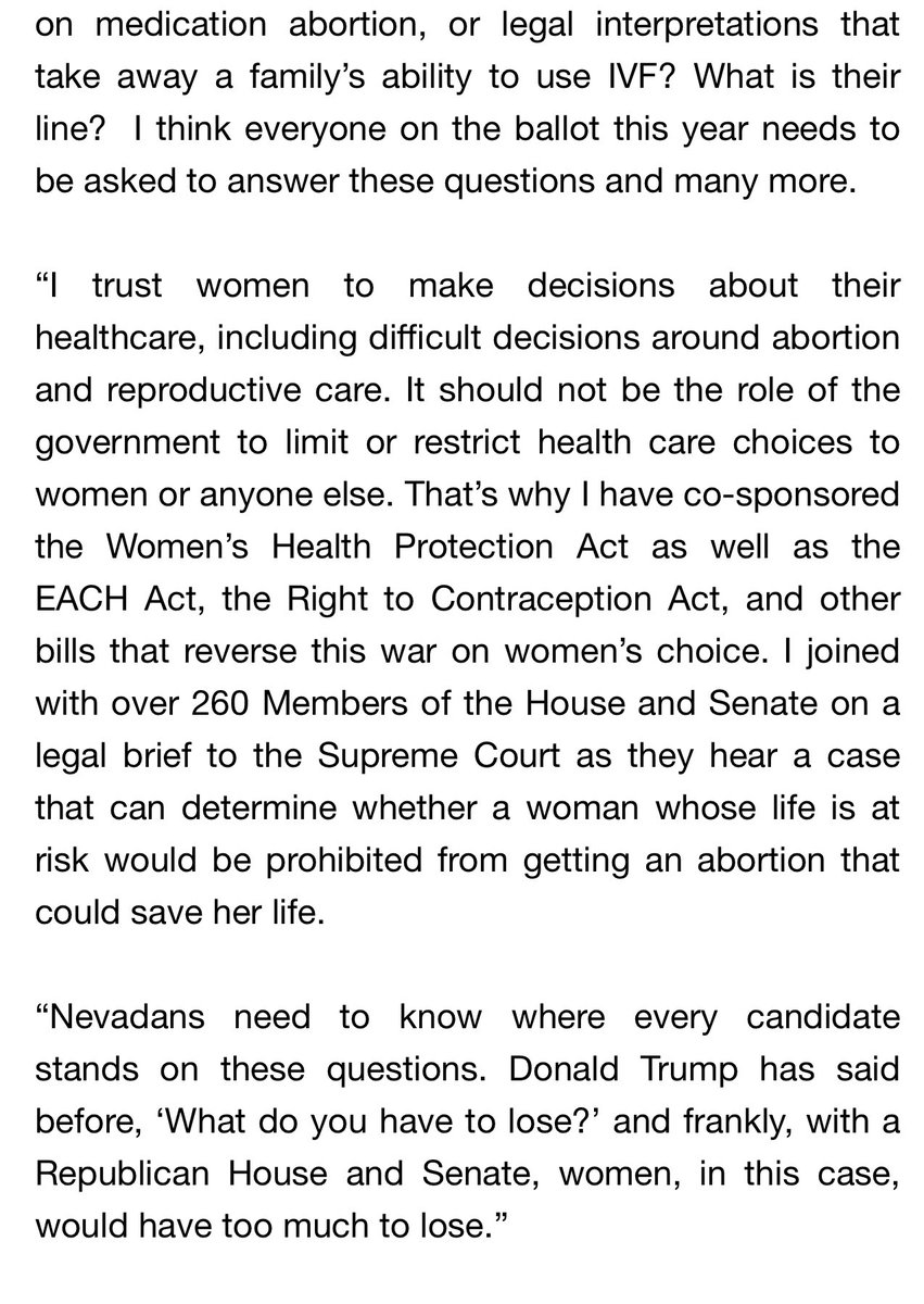 My statement on the Arizona abortion decision: