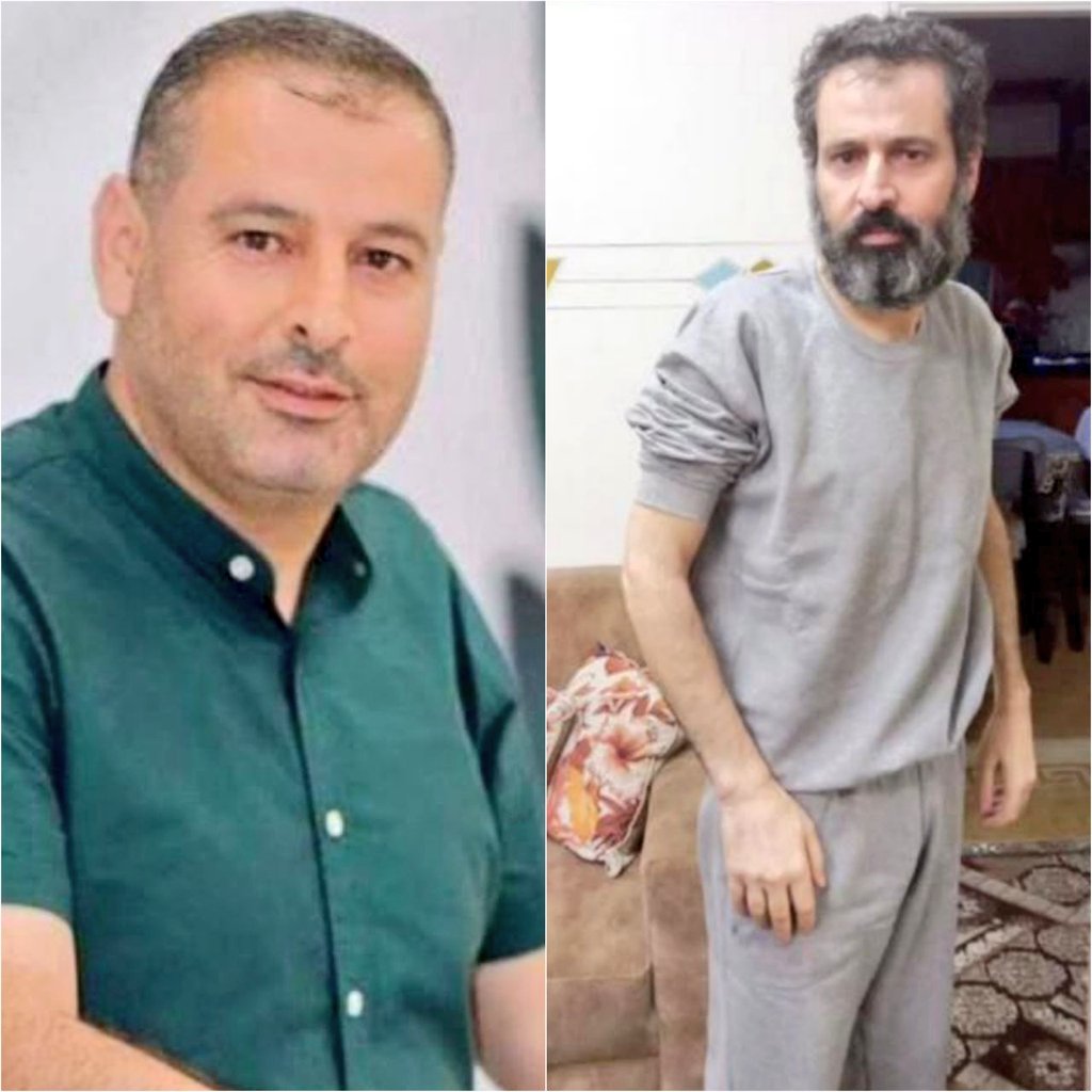 The before and after photo of Palestinian Dirar Abu Manshar, after just 6 months in Israeli prisons. He was released today in the West Bank without any charge. This is what everyday life is like in Apartheid Israel for Palestinians; persecution, torture, and death.