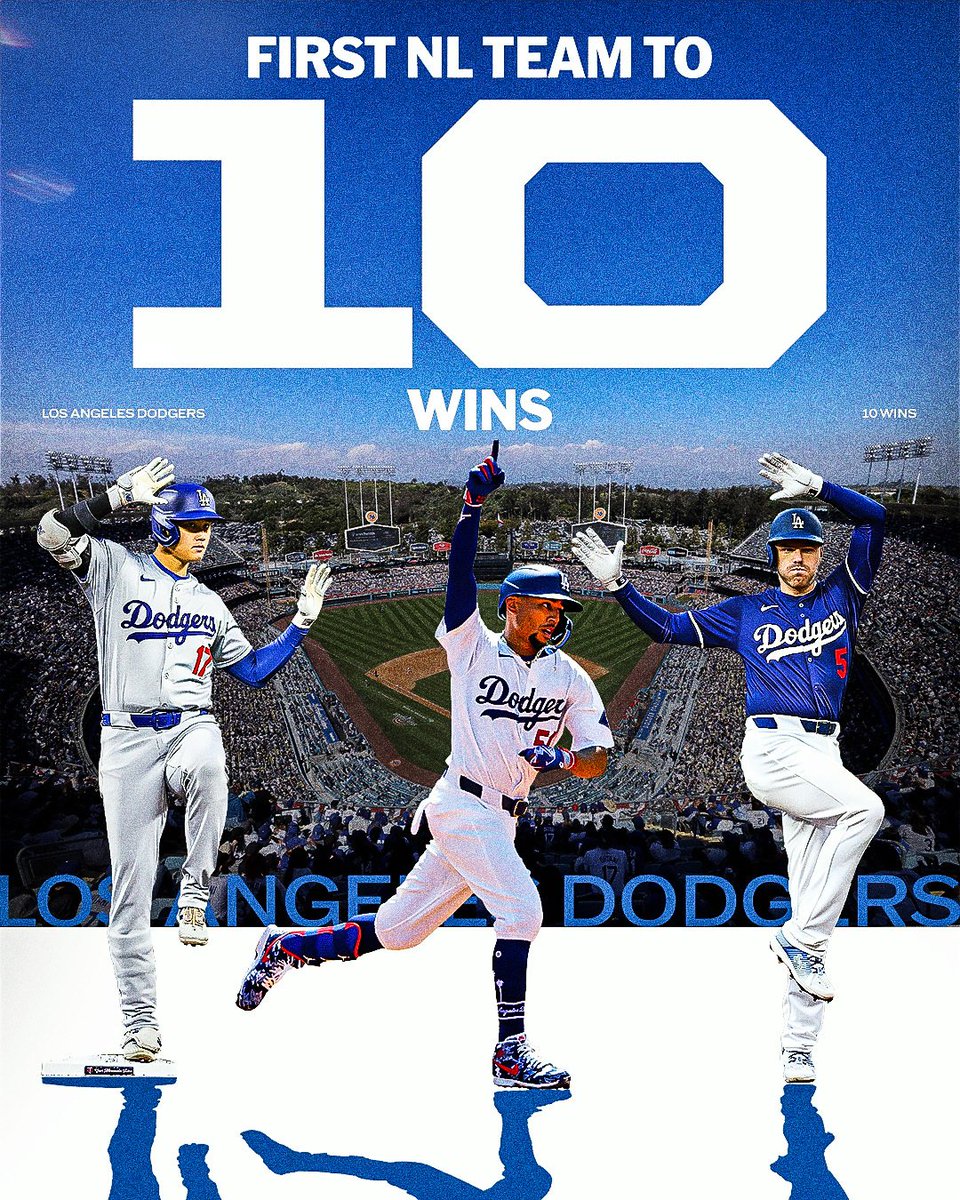 Who else but LA? The @Dodgers are the first NL team to 10 wins in 2024!