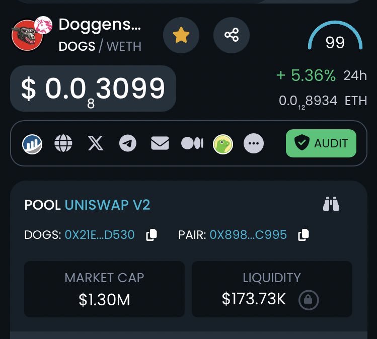 $DOGS under $100M mc is insane to me right now. This belongs in the BILLIONS!

#PEPEVERSE #10000x #StudyMemes