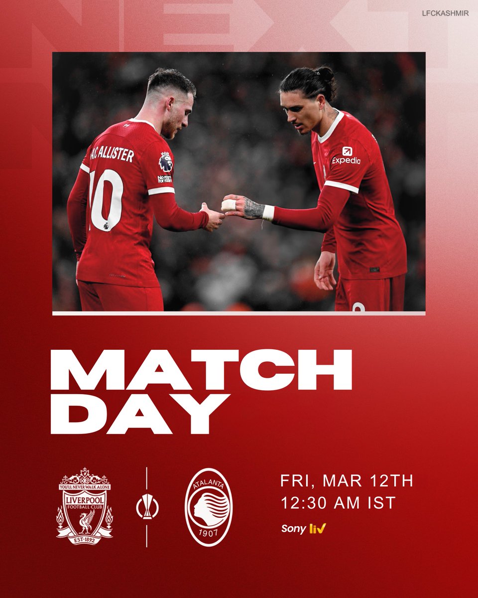 🔴 MATCHDAY🔴

Anfield welcomes Atalanta next 👊 

#UEL #LIVATA #LiverpoolFC