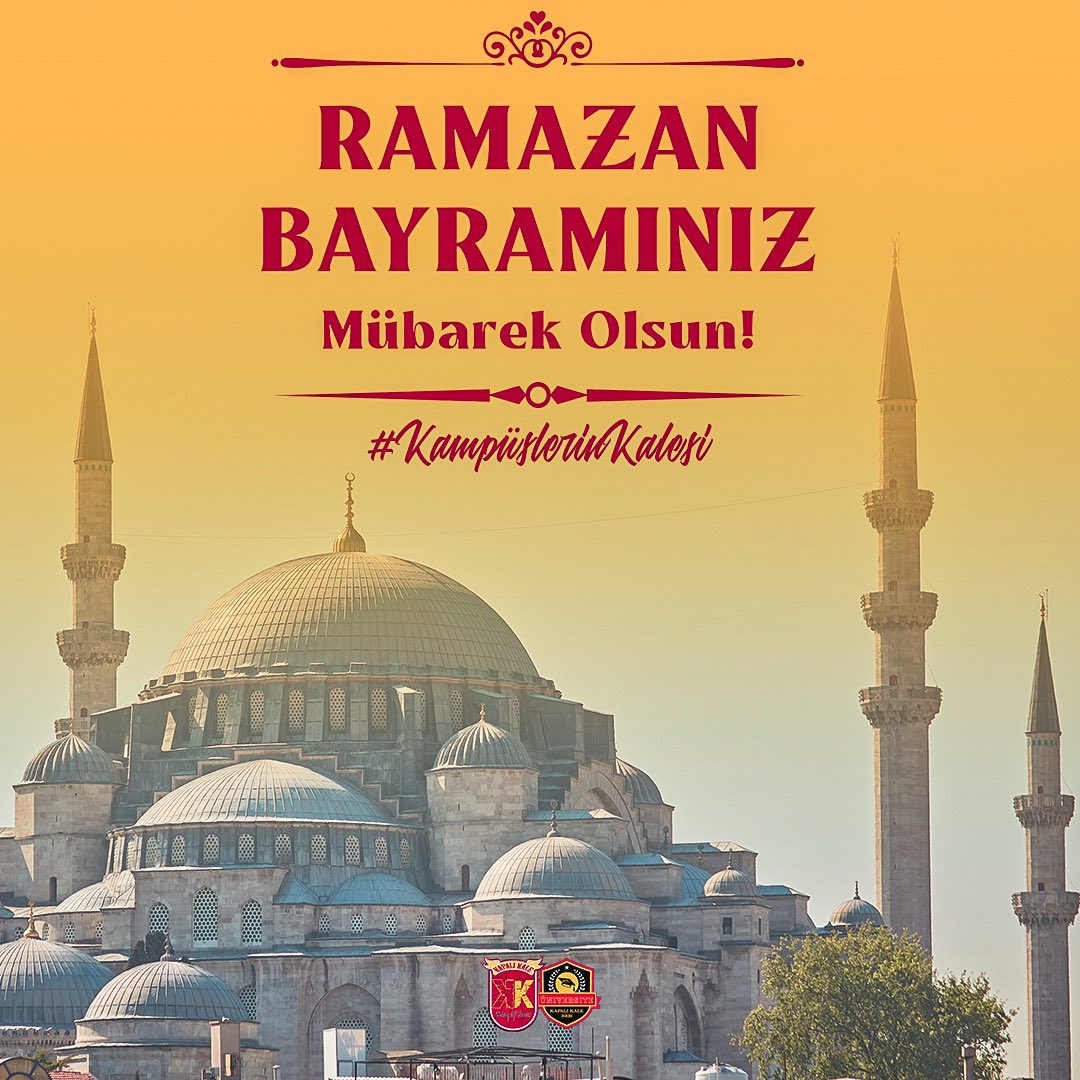 Başta camiamız olmak üzere tüm Türk-İslam aleminin Ramazan Bayramı mübarek olsun. #KampüslerinKalesi