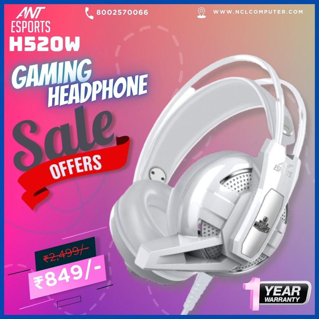 👉Brand: Ant Espoets ⚡H520W 👉Type: Gaming 🎶Headphone 👉Warranty: 1 Year 👉MRP: ₹2,499/- 💥Special Offer: ₹849/- 🎯Buy Link :- surl.li/rmvac 🔗Add:- shorturl.at/dBCHN 📞8002570066 #headphone #gamingheadphone #antesports #zebronics #pcgaming #gamingsetup