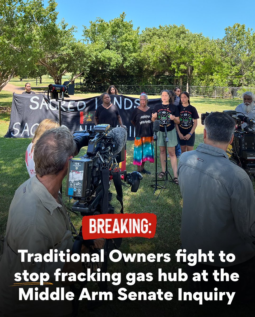 For over a decade Traditional Owners have been staunchly fighting to protect water, Country, sacred sites and the climate from fracking – and right now they’re fronting the Senate Inquiry into the Middle Arm gas hub.