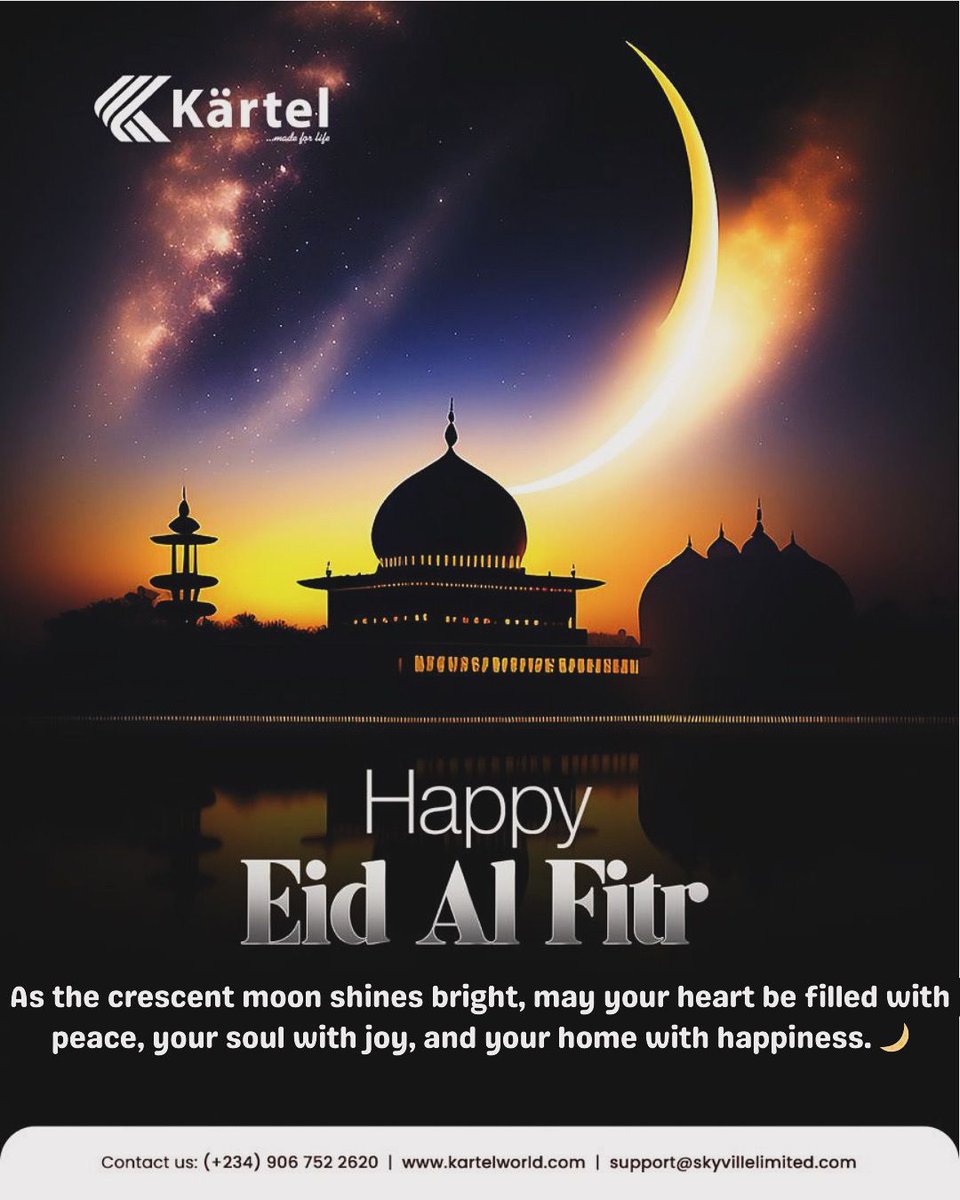 Wishing you a joyous Eid Al Fitr celebration! May the radiance of the crescent moon bring peace, joy, and happiness #EidAlFitr #EidMubarak #PeaceAndJoy