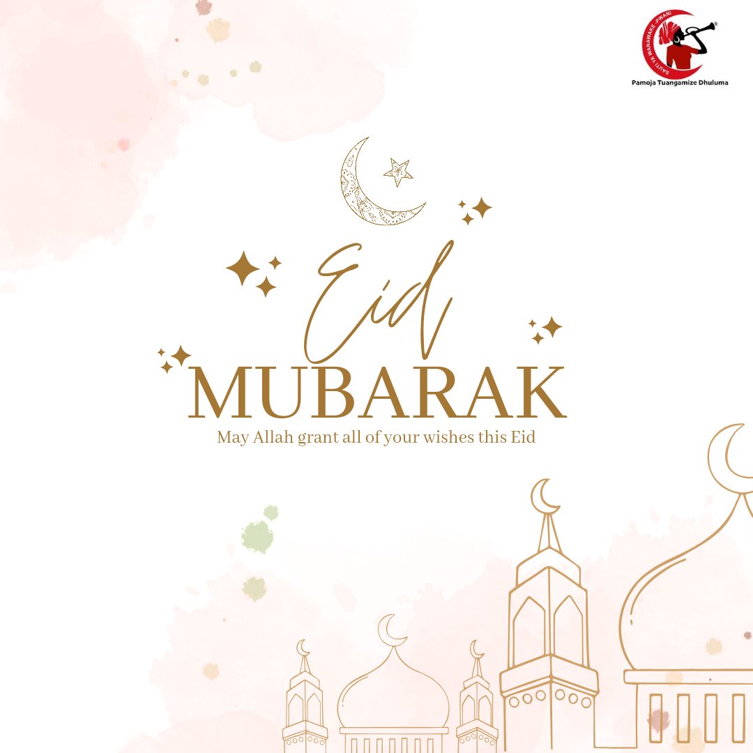 As we celebrate Eid-ul-Fitr, let's pray for peace, harmony, and prosperity for everyone around the world. 
Also lets renew our efforts to invest in both the protection and empowerment of women and girls in our respective areas.
Eid Mubarak! 🌙🎉
#SautiYaWanawakePwani
#eidmubarak