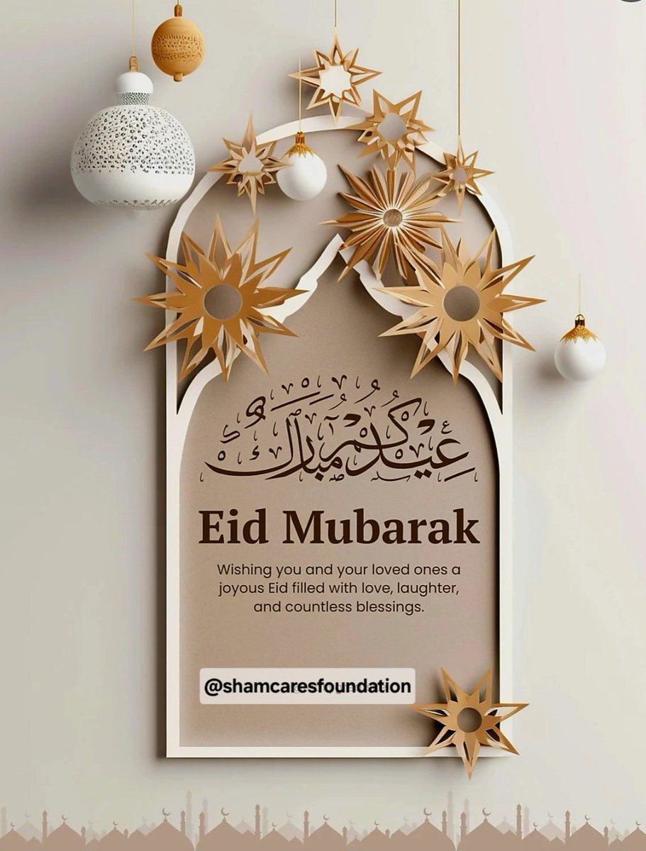 Eid Mubarak ✨️
May Allah's Blessings Be With You Today, Tommorrow &amp; Always 🖤