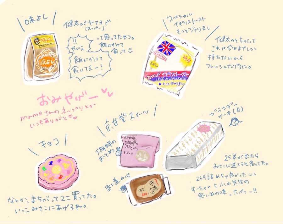 青森の友達が #舞妓さんちのまかないさん 25巻に出てきた食べ物セット